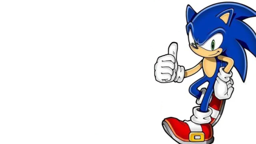 High Quality Sonic says Blank Meme Template