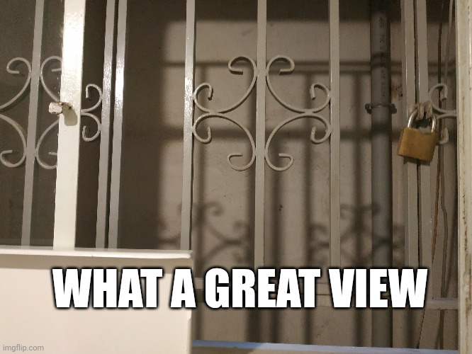 Yes, my house has the greatest view | WHAT A GREAT VIEW | image tagged in you had one job,you had one job just the one,you had messed up your last job,messed up,mess,why | made w/ Imgflip meme maker