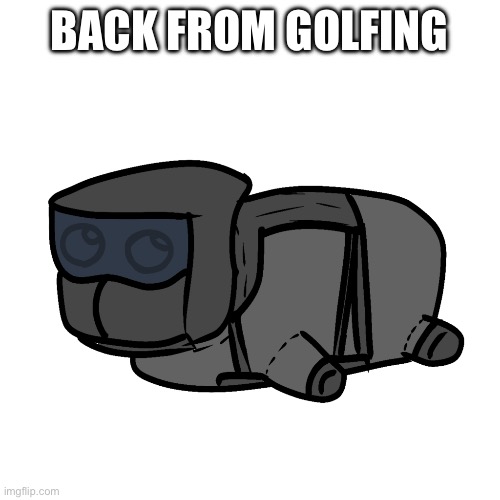 for the middle of July, it was unusually cold | BACK FROM GOLFING | image tagged in chonky | made w/ Imgflip meme maker