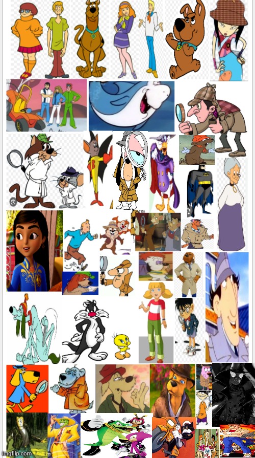 Characters that are detectives/have good mystery skill | image tagged in funny memes,cartoons,character's,great detectives,good mystery skill,top toon detective stars | made w/ Imgflip meme maker