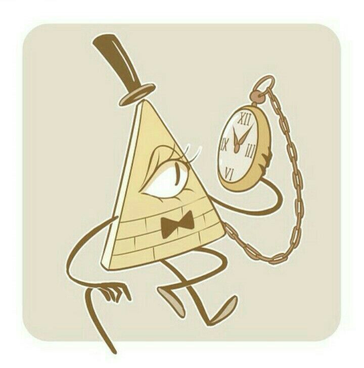 Bill cipher with a pocket watch Blank Meme Template
