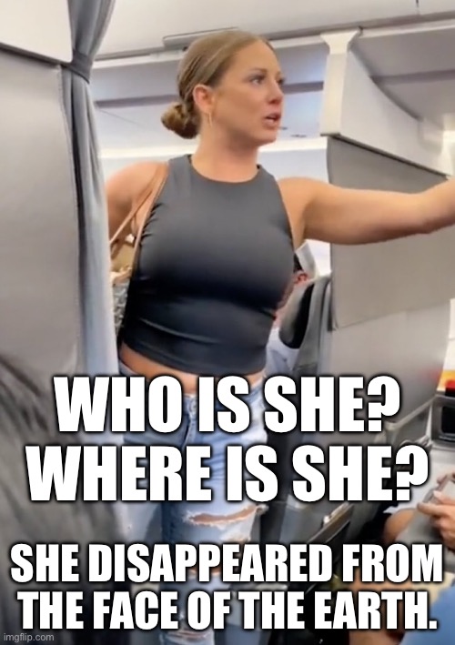 Wanted | WHO IS SHE?
WHERE IS SHE? SHE DISAPPEARED FROM THE FACE OF THE EARTH. | image tagged in wanted,airplane,disappeared,ufo | made w/ Imgflip meme maker