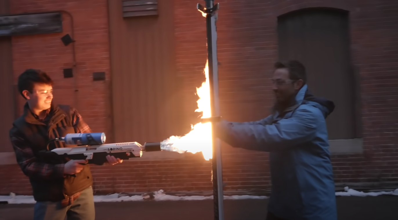 Flamethrower blocked Blank Meme Template