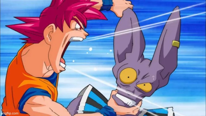 goku yelling in some guy's ear | image tagged in goku yelling in some guy's ear | made w/ Imgflip meme maker