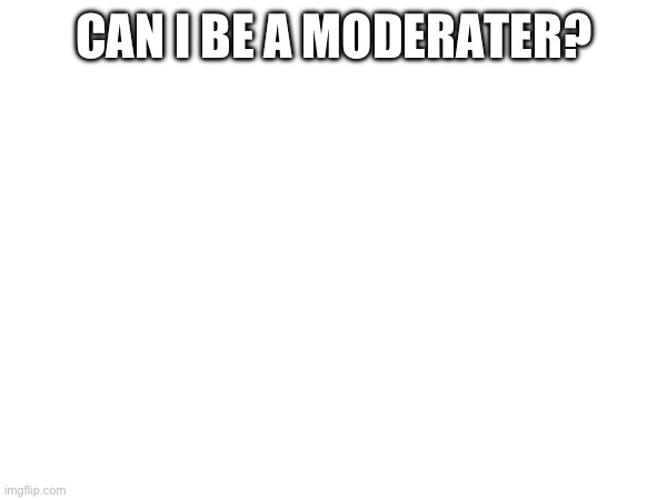 No | CAN I BE A MODERATER? | image tagged in moderators | made w/ Imgflip meme maker