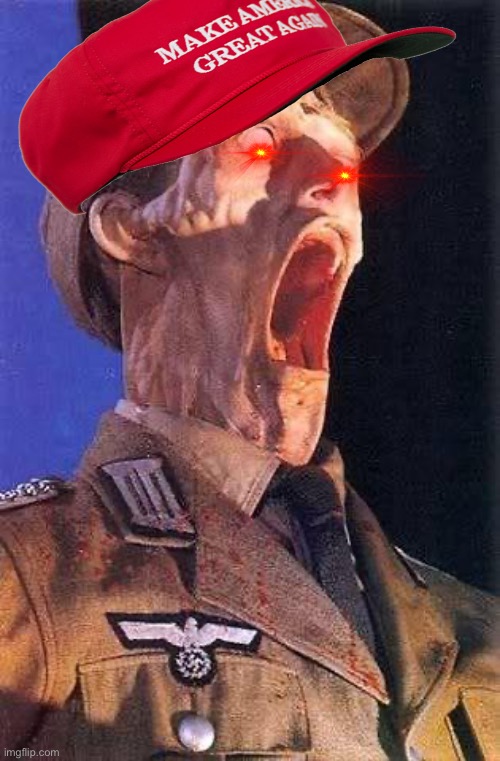 Nazi face melt | image tagged in nazi face melt | made w/ Imgflip meme maker