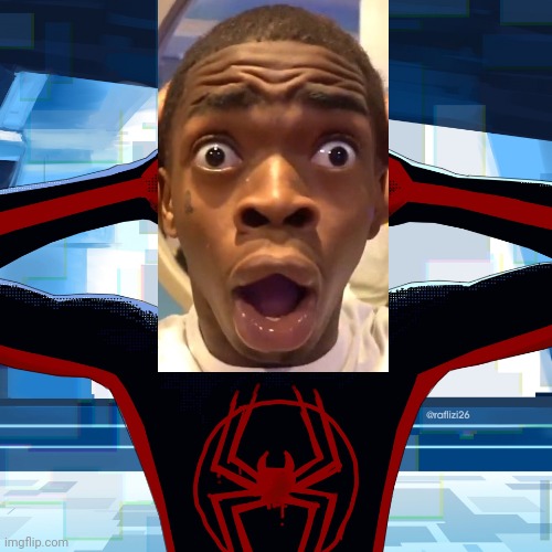 Meme of the future (Take over the new meme y'all) | image tagged in shocked miles morales | made w/ Imgflip meme maker