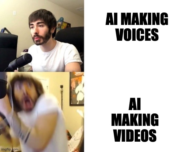 One is Funny, One is Nightmare Fuel | AI MAKING VOICES; AI MAKING VIDEOS | image tagged in penguinz0 | made w/ Imgflip meme maker