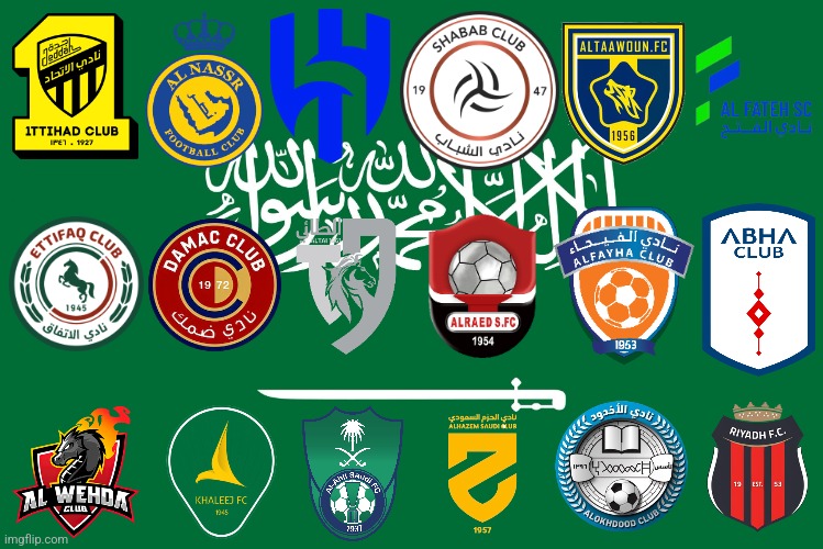 Saudi Pro League | 2023/2024 Season | image tagged in saudi arabia,saudi pro league,al nassr,al ittihad,al hilal,futbol | made w/ Imgflip meme maker