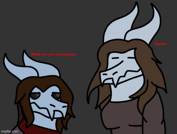 When you get so bored of drawing the squad to the point you draw one of their siblings and make a skit: | made w/ Imgflip meme maker