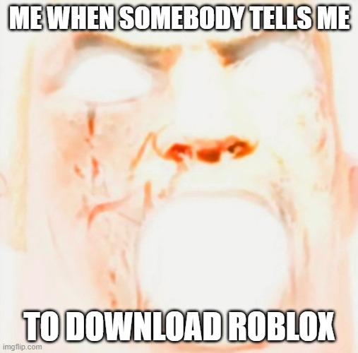 Mr incredible meme god tier | ME WHEN SOMEBODY TELLS ME; TO DOWNLOAD ROBLOX | image tagged in mr incredible meme god tier | made w/ Imgflip meme maker