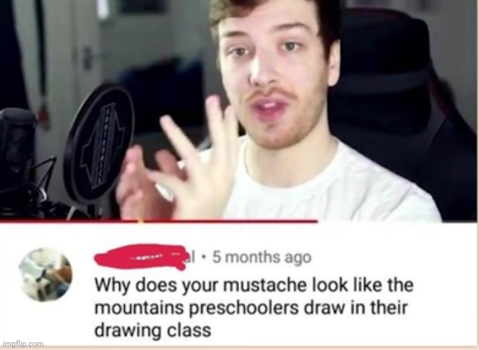 #2,547 | image tagged in roasted,insults,mustache,kindergarten,mountains,true | made w/ Imgflip meme maker
