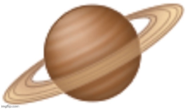 saturn emoji | image tagged in saturn emoji | made w/ Imgflip meme maker