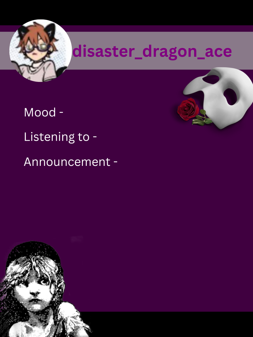disaster_dragon_ace announcement template Blank Meme Template
