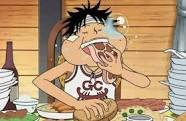 High Quality luffy eating Blank Meme Template