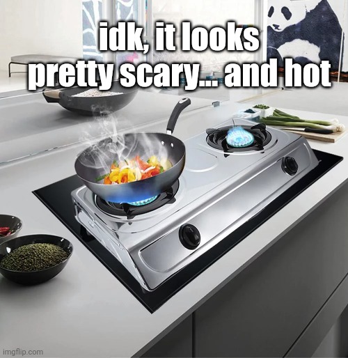 idk, it looks pretty scary... and hot | made w/ Imgflip meme maker