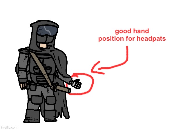 good hand position for headpats | made w/ Imgflip meme maker