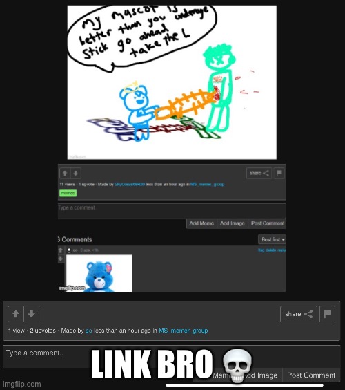 LINK BRO 💀 | image tagged in link | made w/ Imgflip meme maker