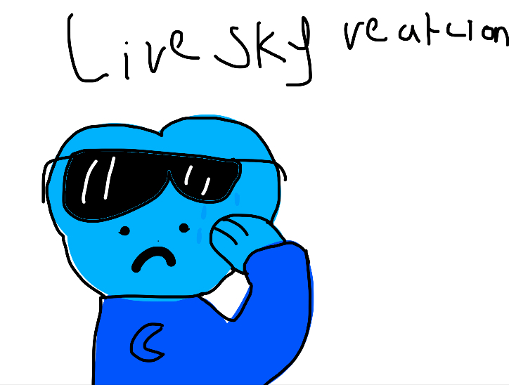 Live sky reaction Blank Meme Template
