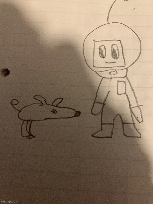 Me if I was in pikmin 4 with a space borzoi | made w/ Imgflip meme maker