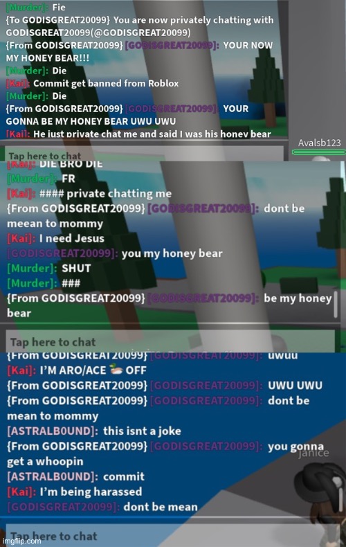 I’m being harassed :) | made w/ Imgflip meme maker