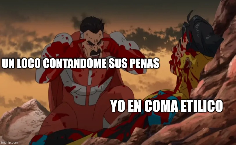 Piensa Mark Piensa | UN LOCO CONTANDOME SUS PENAS; YO EN COMA ETILICO | image tagged in piensa mark piensa | made w/ Imgflip meme maker