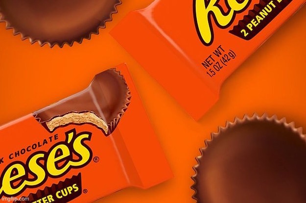 From a party | image tagged in reese's cup | made w/ Imgflip meme maker