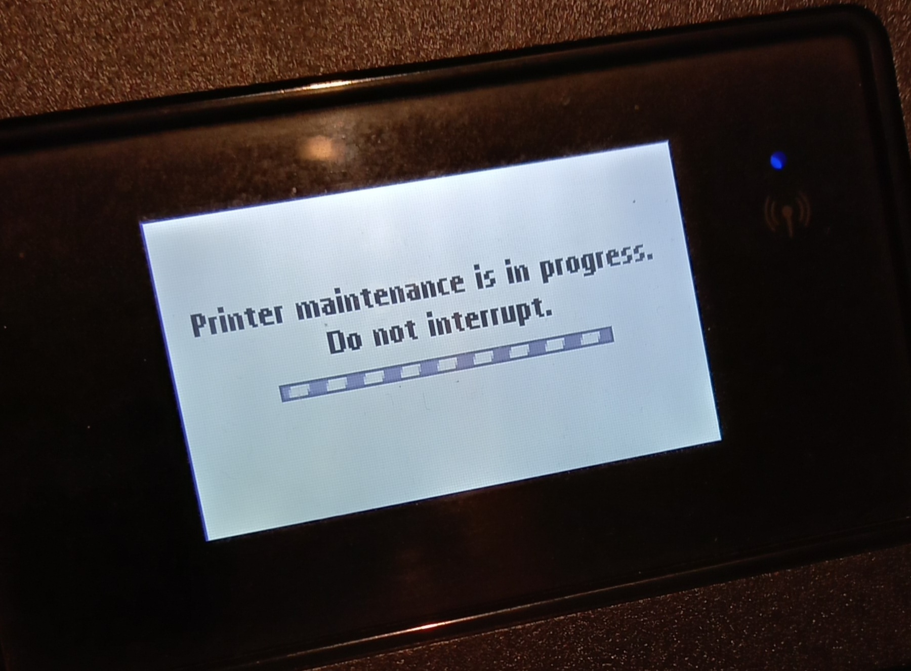 Printer maintenance in progress Blank Meme Template