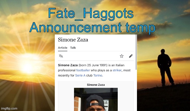 Fate_Haggots announcement template dawn edition | image tagged in fate_haggots announcement template dawn edition,zaza | made w/ Imgflip meme maker