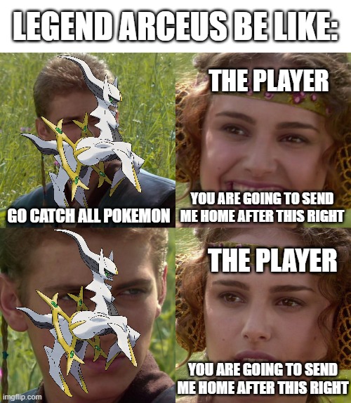 Pokémon Go fans create meme Arceus Masterwork Research to mock