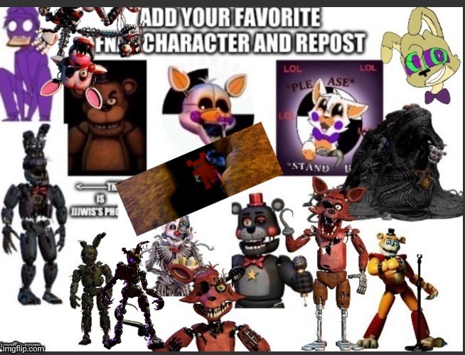 image tagged in fnaf,repost this,five nights at freddys | made w/ Imgflip meme maker