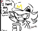 shadow i hate my job Blank Meme Template