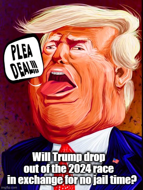 Let's Make a Deal! | Will Trump drop
out of the 2024 race; in exchange for no jail time? | image tagged in donald trump,jack smith,plea deal,jail,2024 election | made w/ Imgflip meme maker