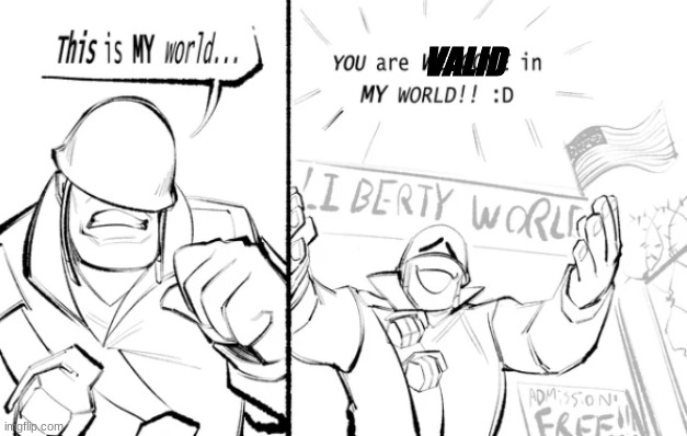 Tf2 inclusion. | VALID | made w/ Imgflip meme maker