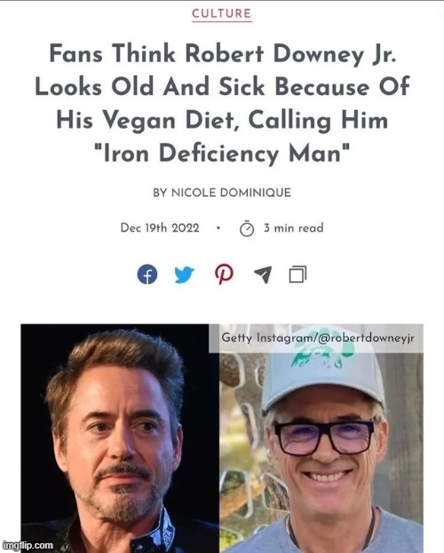"Iron deficiency man" XD | made w/ Imgflip meme maker