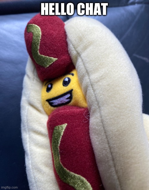 hot dog plushie real | HELLO CHAT | made w/ Imgflip meme maker