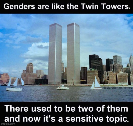 Two genders ? | image tagged in overly sensitive | made w/ Imgflip meme maker
