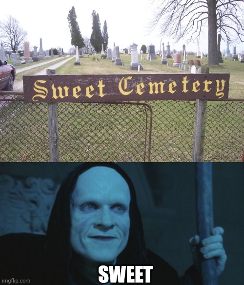 THIS IS REAL AND NOT TOO FAR FROM ME | SWEET | image tagged in death bill and ted,cemetery,indiana | made w/ Imgflip meme maker