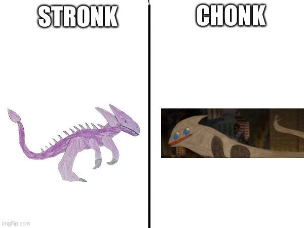 CHONK; STRONK | made w/ Imgflip meme maker