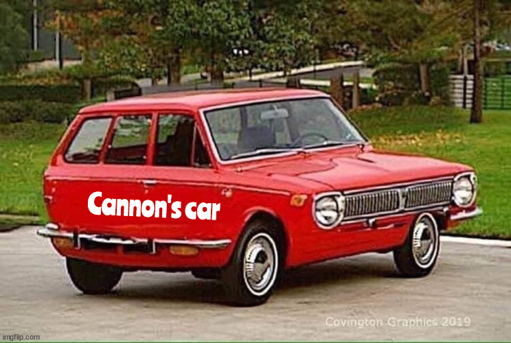 Aileen Cannon's car | Cannon's car | image tagged in cannon,car,trump judge,maga,puppet,injustice | made w/ Imgflip meme maker