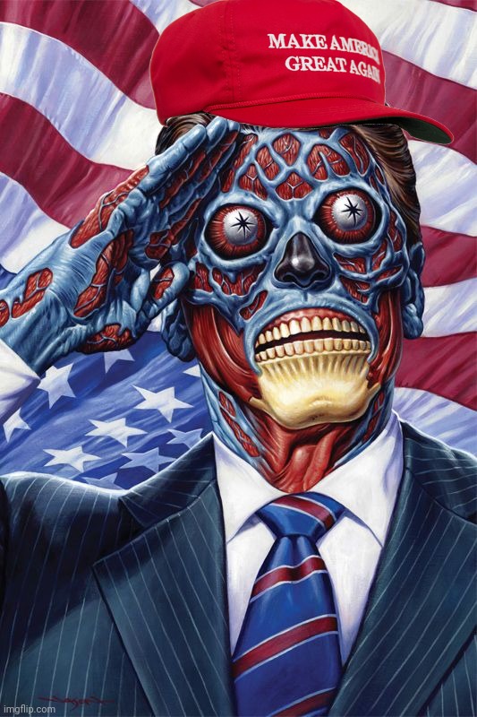 They live patriot | image tagged in they live patriot | made w/ Imgflip meme maker