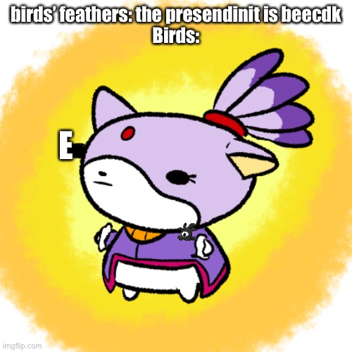 Ya’ll fake and it shows. | birds’ feathers: the presendinit is beecdk
Birds:; E | image tagged in birds | made w/ Imgflip meme maker