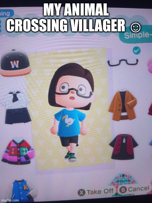 MY ANIMAL CROSSING VILLAGER ☺ | image tagged in animal crossing | made w/ Imgflip meme maker
