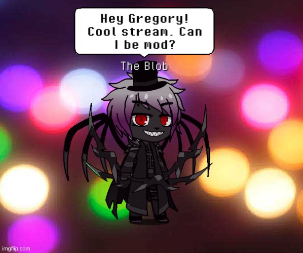 Hello. I will show my FNAF Gachas for proof I like Gacha- | image tagged in stay blobby | made w/ Imgflip meme maker