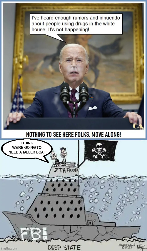 The truth sank Biden's gestapo agencies... | I THINK WE'RE GOING TO NEED A TALLER BOAT | image tagged in truth,destroy,fbi,doj,secret service | made w/ Imgflip meme maker