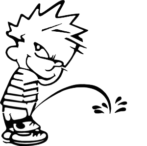 High Quality Calvin peeing Blank Meme Template