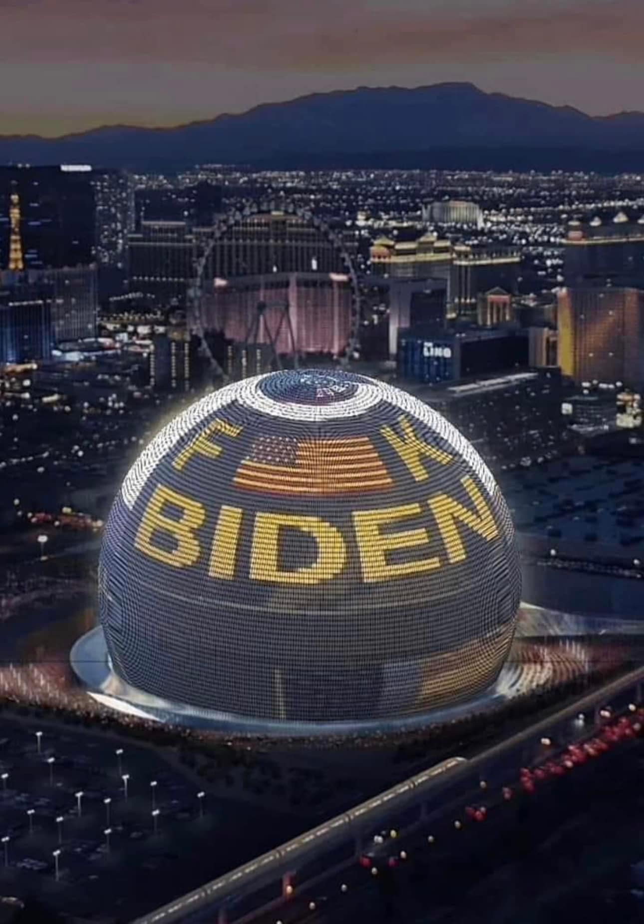 High Quality Vegas Dome Blank Meme Template