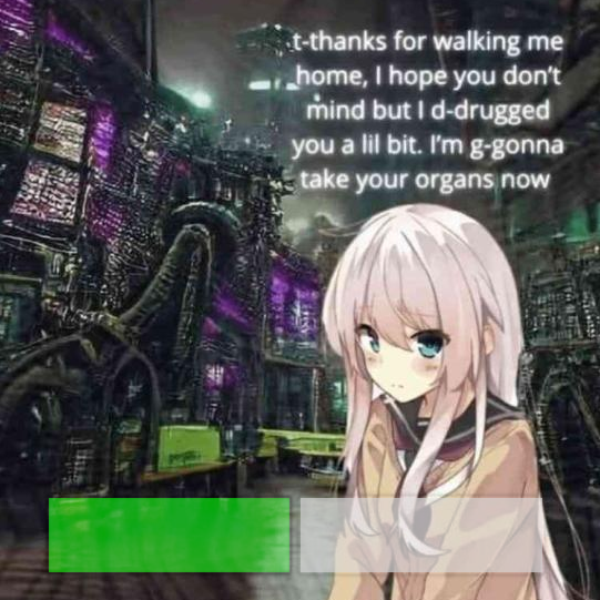 High Quality POV-Anime-Girl-Drugged-You-Two-Choices Blank Meme Template