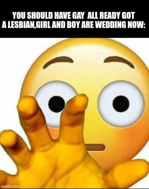 WHY YOU MEAN WEDDING BRO | YOU SHOULD HAVE GAY  ALL READY GOT A LESBIAN,GIRL AND BOY ARE WEDDING NOW: | image tagged in wedding,date night,emoji | made w/ Imgflip meme maker