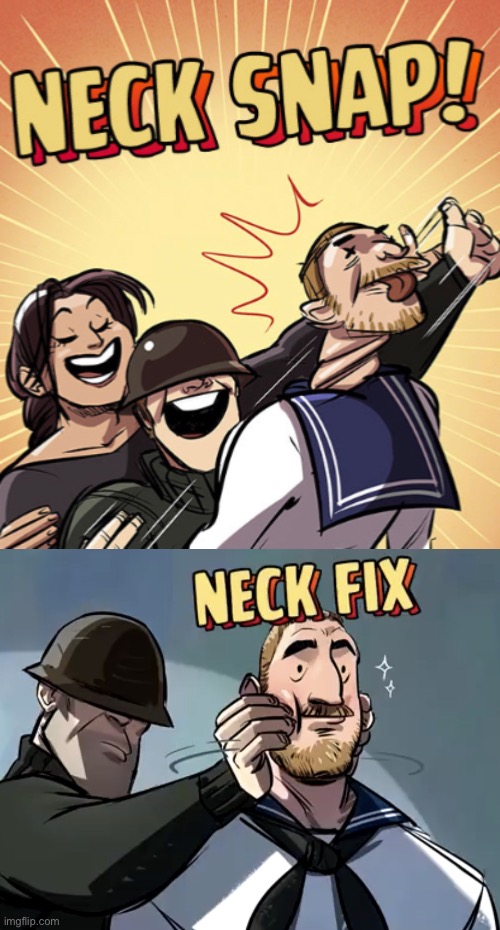 Image tagged in tf2 neck snap,tf2 neck fix - Imgflip